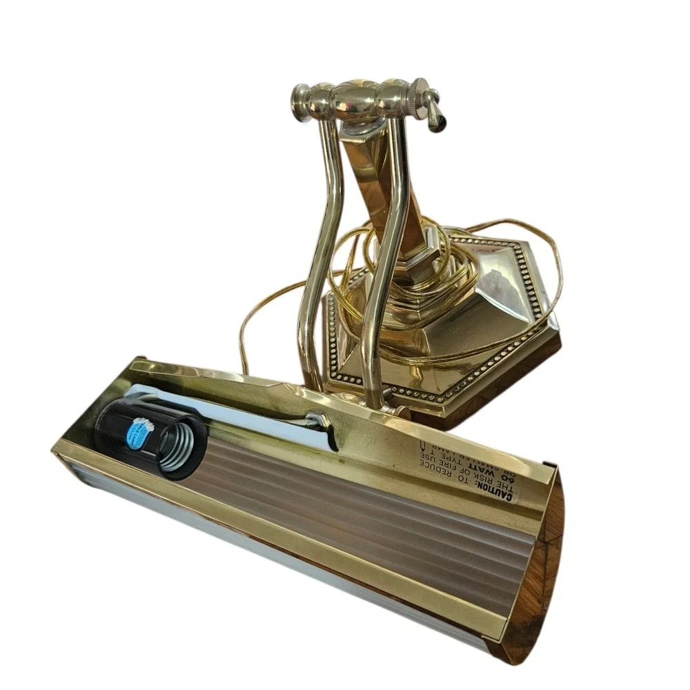 Vintage Brass Bankers‎ Piano Desk Lamp Adjustable UL Certified Mid- Century MCM